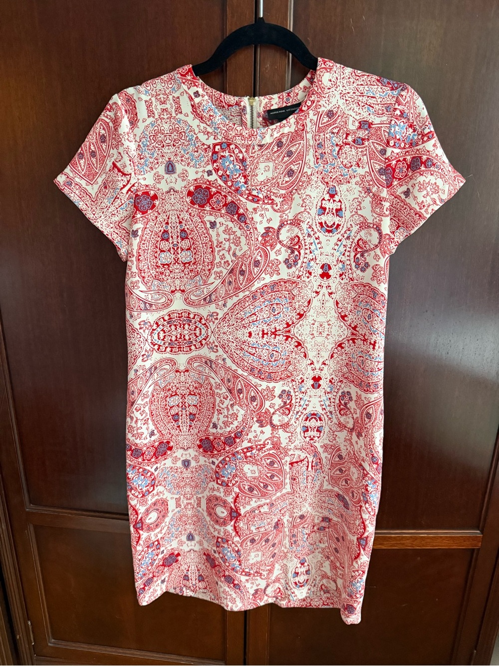 Adrienne Vittadini Paisley Shift Dress, size 0